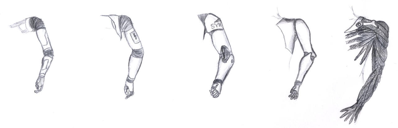Bionic Arm Project Drawing Bionic arms concept by OnGe on DeviantArt