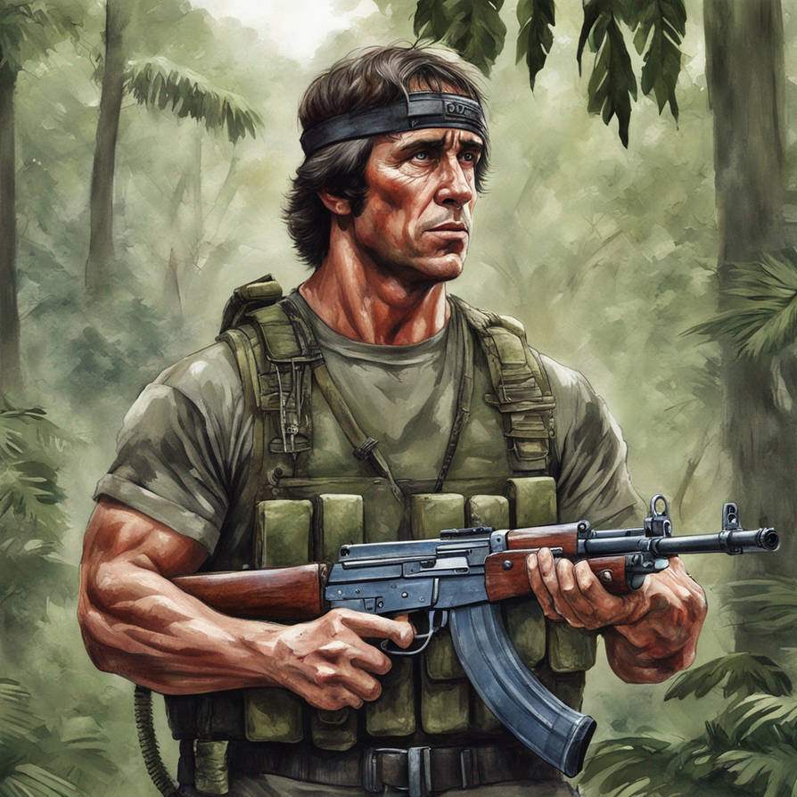 Java Rambo Dibuja me a Jhon rambo en el medio de una selva co by juanpedrojunior ...