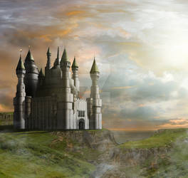 Castle matte painting