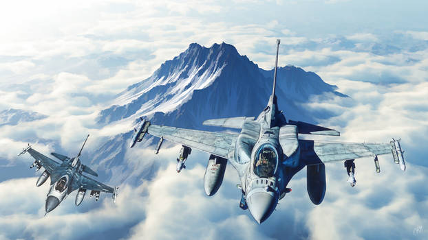 F-16E and F-16C