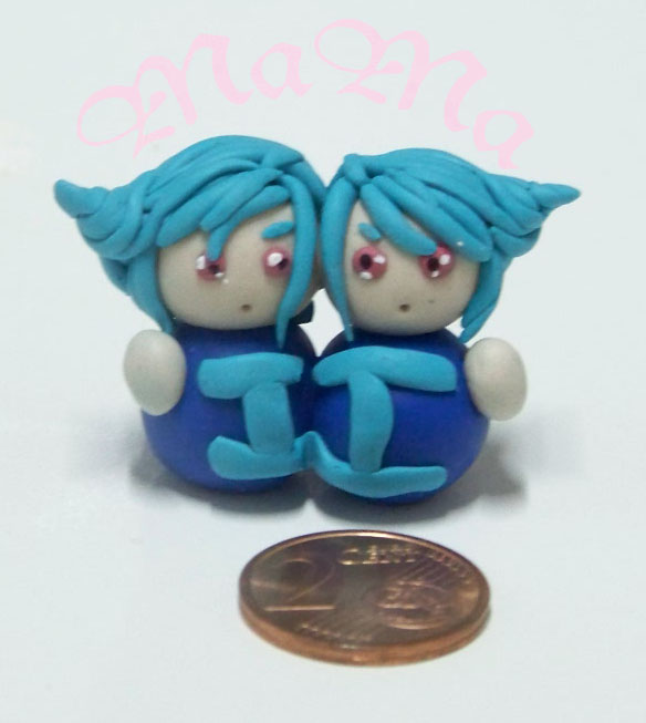 (Fimo) Lucky Zodiac Chibi - GEMINI - SALE