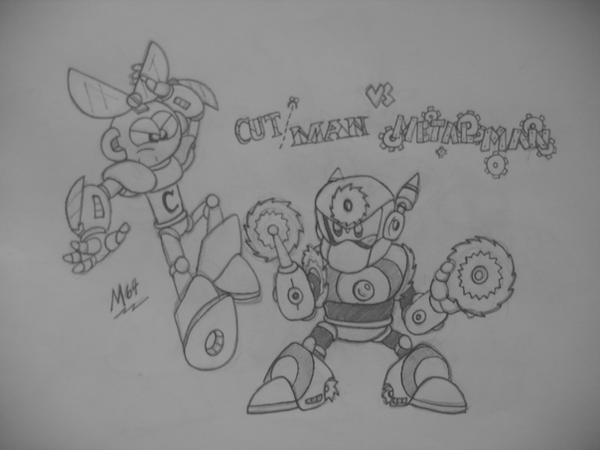 Cut Man Versus Metal Man By Marioshi64 On Deviantart Cut Man Versus Metal Man By Marioshi64 On Deviantart