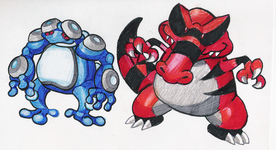 Seismitoad and Krookodile