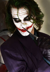 Want Trouble ? The Joker - Batman DC cosplay by Carancerth