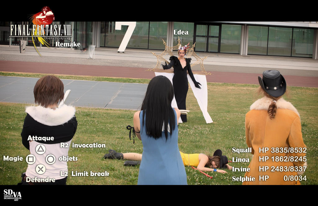 Fighting Edea ! Final Fantasy 8 cosplay
