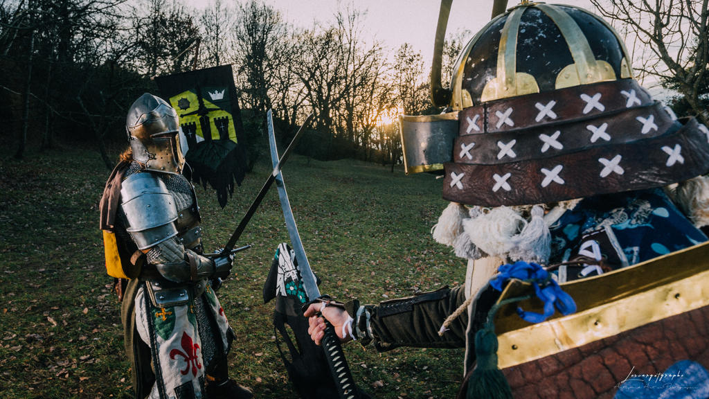 For Honor - Samurai VS Warden Knight, Cosplay
