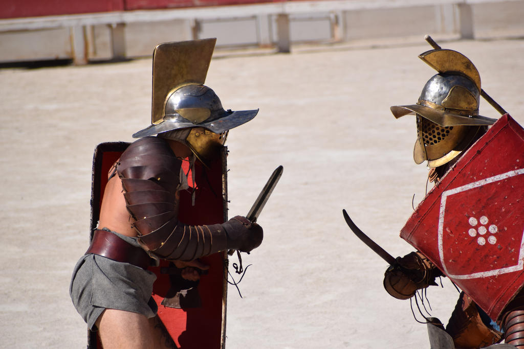 Gladiator Fight : Murmillo VS Thraex