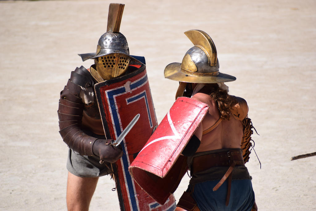 Gladiator Fight : Murmillo VS Thraex