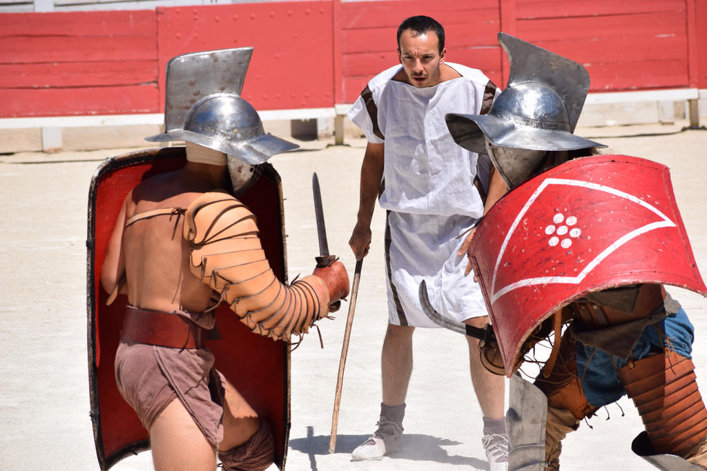 Gladiator Fight : Murmillo VS Thraex