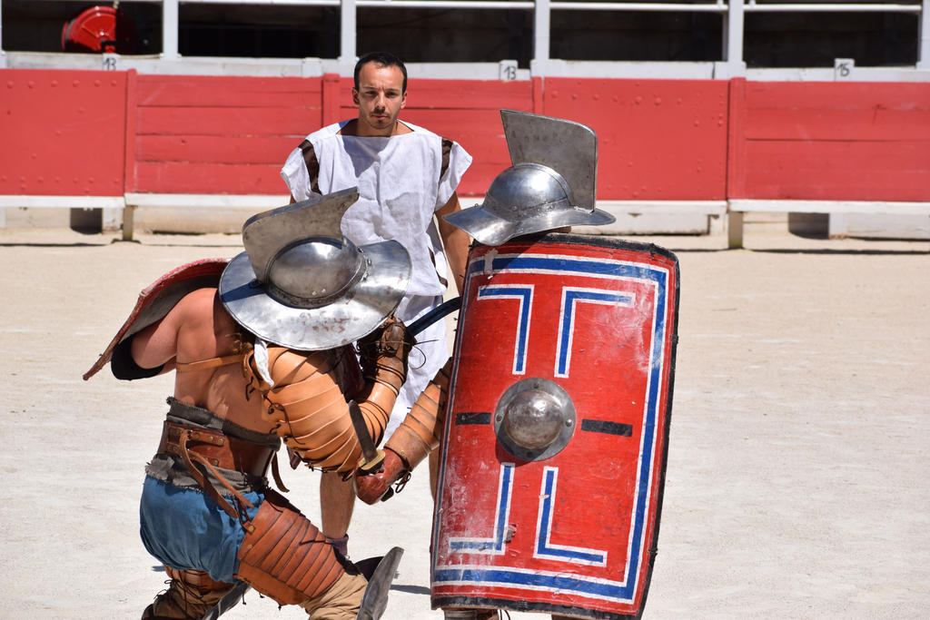 Gladiator Fight : Murmillo VS Thraex