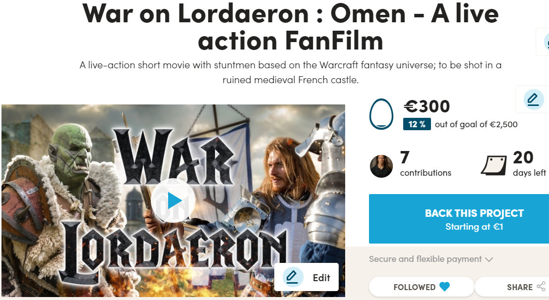 War on Lordaeron : Omen - A Warcraft Fanfilm