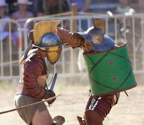 Gladiator Fight : Hoplomacus VS Thraex