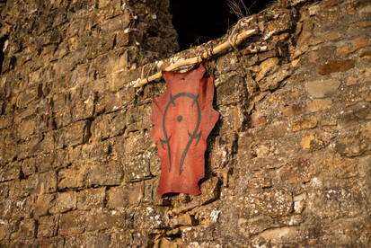 Orcs Horde, leather banner - Warcraft Cosplay