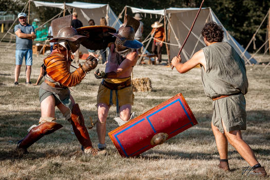 Gladiator Fight: Hoplomacus VS Murmillo