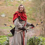 Skyrim Nord Cosplay - Red Hooded Robes Hunter