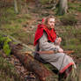 Skyrim Nord Cosplay - Red Hooded Robes Hunter