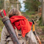 Skyrim Nord Cosplay - Red Hooded Robes Hunter