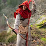 Skyrim Nord Cosplay - Red Hooded Robes Hunter