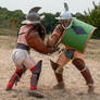 Roman Gladiator Fight - Thraex VS Hoplomachus