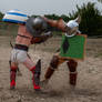 Roman Gladiator Fight - Thraex VS Hoplomachus