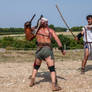 Roman Gladiator Fight - Retiarius VS Secutor