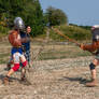 Roman Gladiator Fight - Retiarius VS Secutor