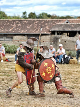 Roman Gladiator Fight - Murmillo VS Hoplomachus