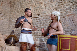 Roman Gladiator : Murmillo and Thraex