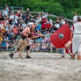 Roman Gladiator Fight - Retiarius VS Secutor