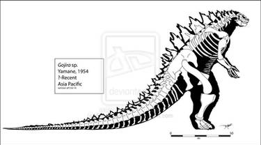 Godzilla 2014 skeleton