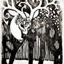 Woodblock Print - Deer