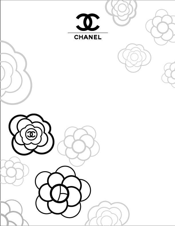 Chanel Stationary Template - Camellia by wmchin2003 on DeviantArt