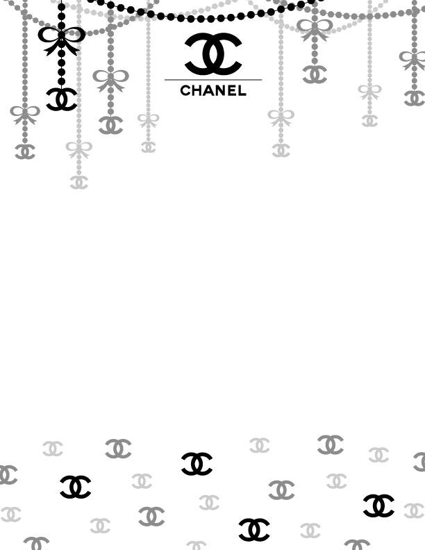 Chanel Stationary Template - Ribbon by wmchin2003 on DeviantArt