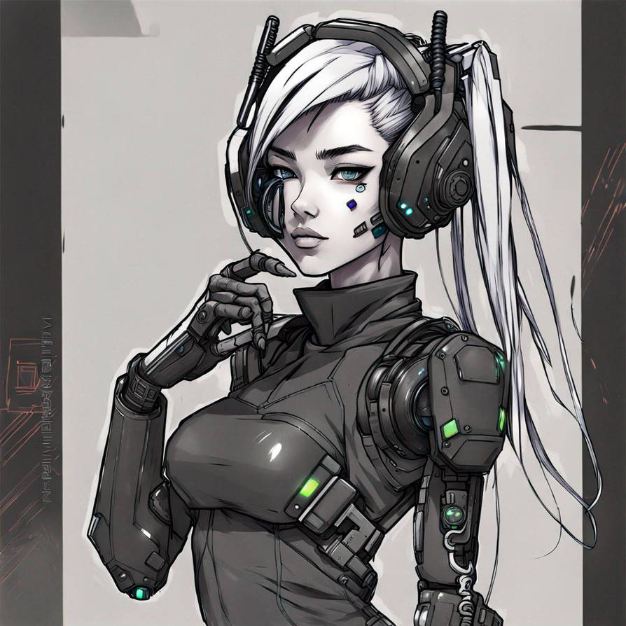 animegirl animestyle Dark Darkmecha cybernetic cyb by AriccKorvaine on ...