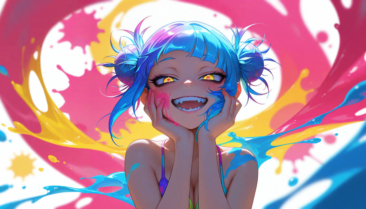Toga Himiko x Paint Splash by BeyondGrave33 on DeviantArt