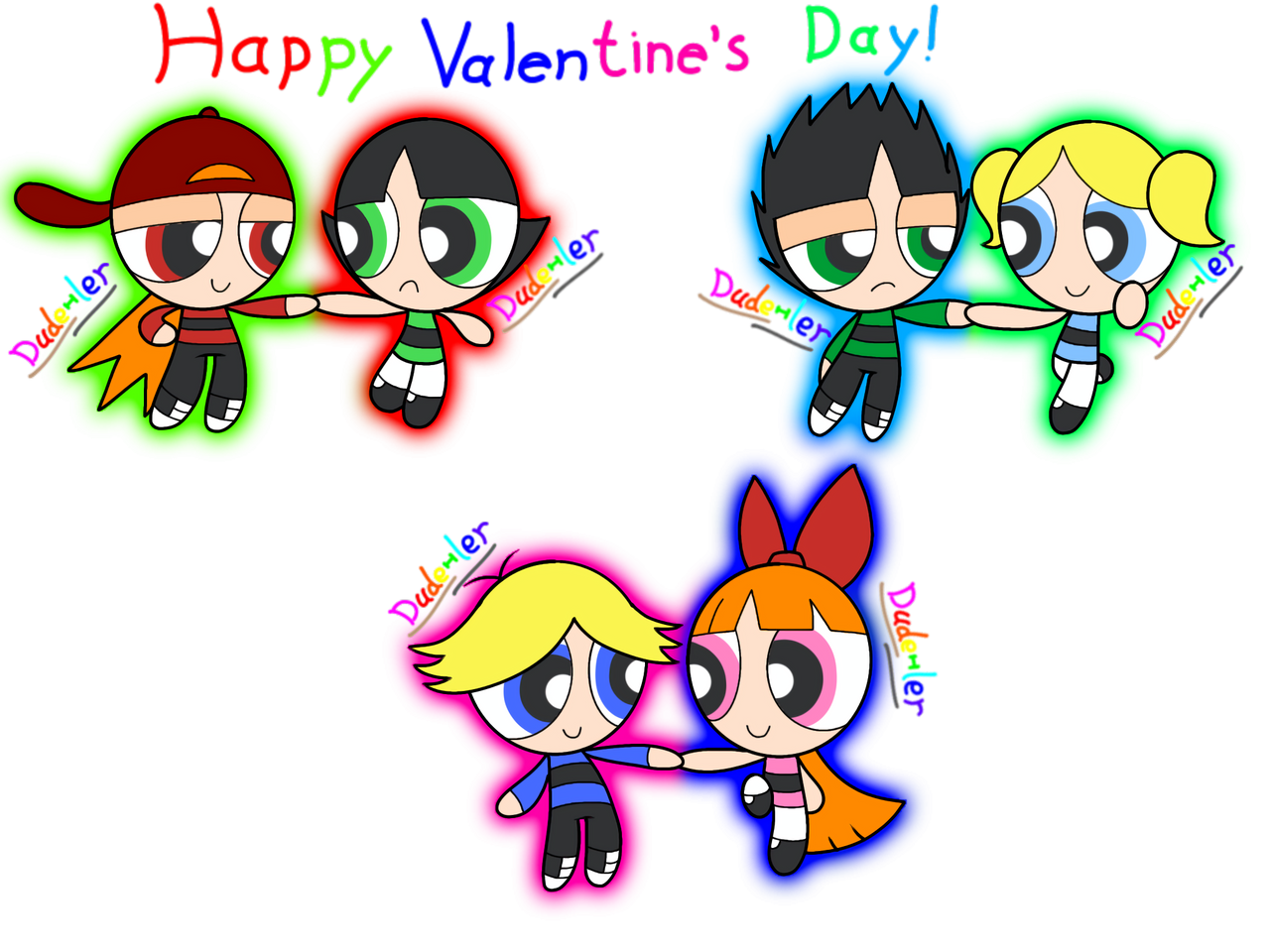 PPG/RRB Valentine's Day by FudelerDudeler on DeviantArt