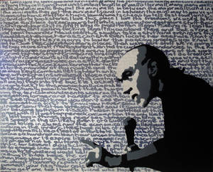 George Carlin Stencil