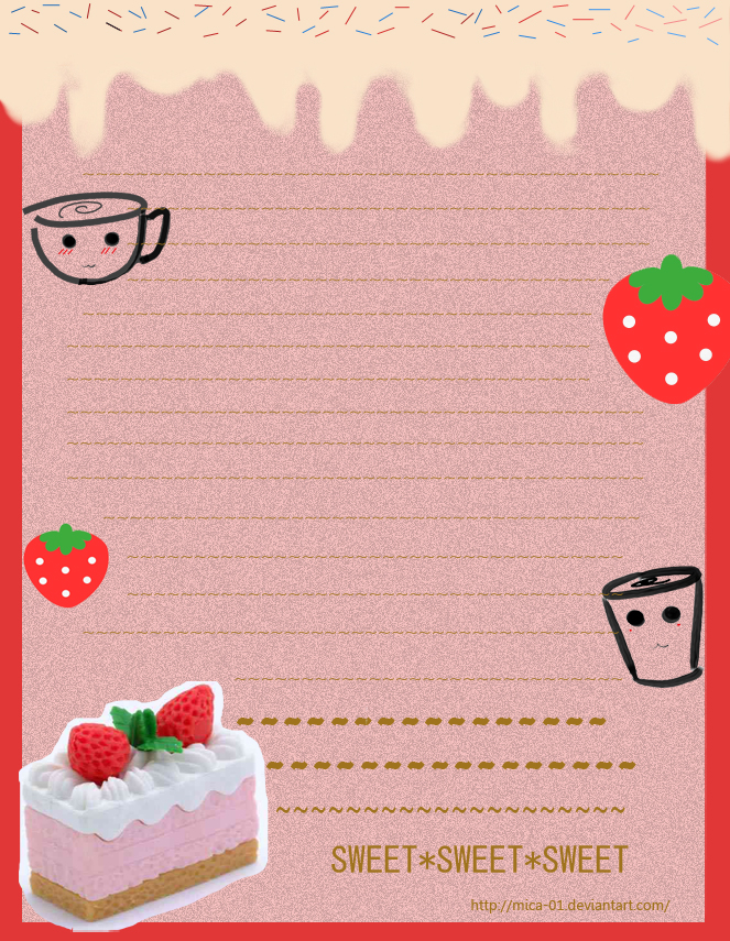 strawberry stationary