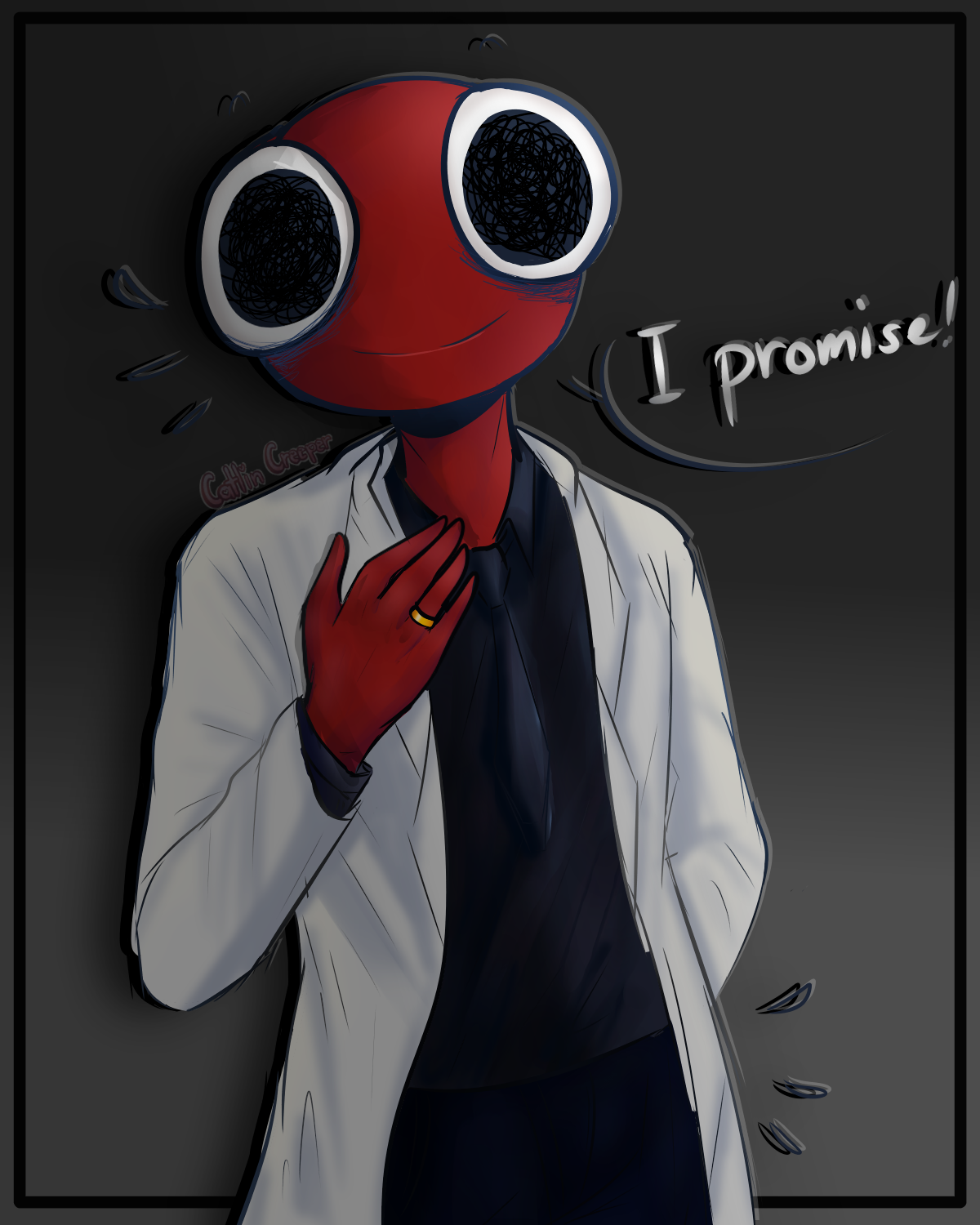 Red guy from The Rainbow Friends by CatlinCreeper on DeviantArt