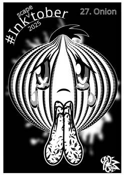Ink-scape-tober 2025 - 27. Onion