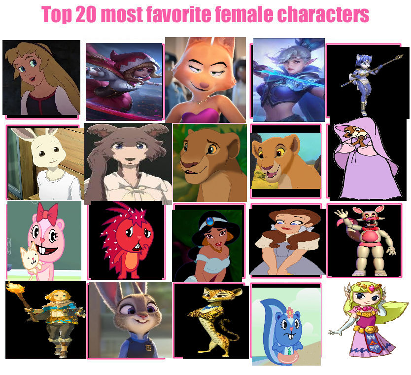 Most Female Deviantart My Top 20 Female by Regina091102 on DeviantArt