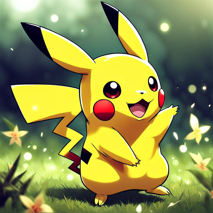 A very cute pikachu by Brightmist22 on DeviantArt
