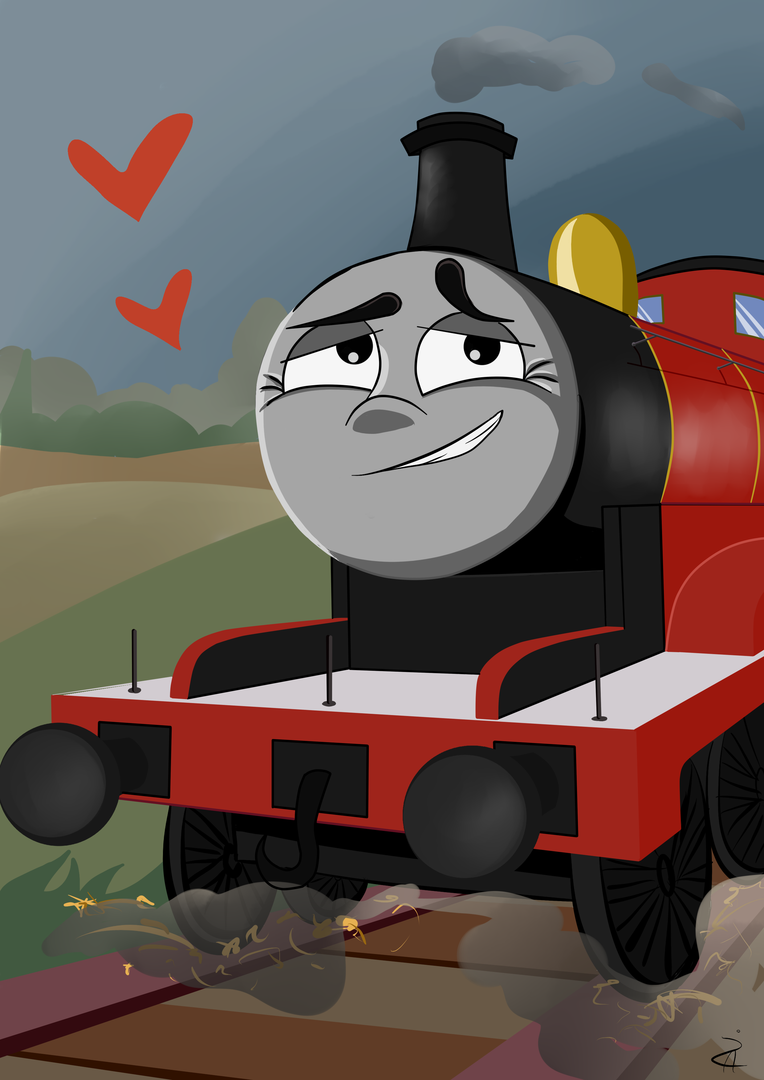 James the really splendid engine hehe by MlodyxD on DeviantArt