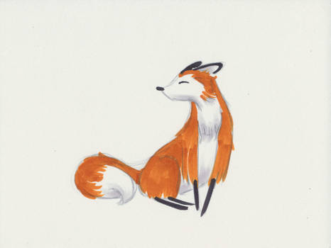 2016-008 Sitting Fox