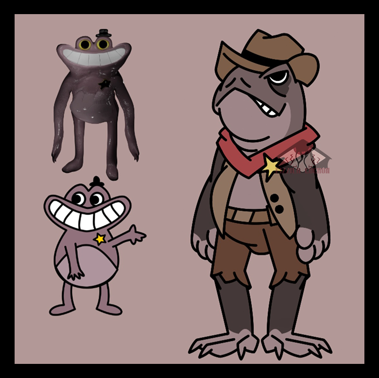 STL file Sheriff Toadster FROM GARTEN OF BANBAN 2, FAN ART