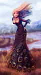 peacock dress by Clazz-X1