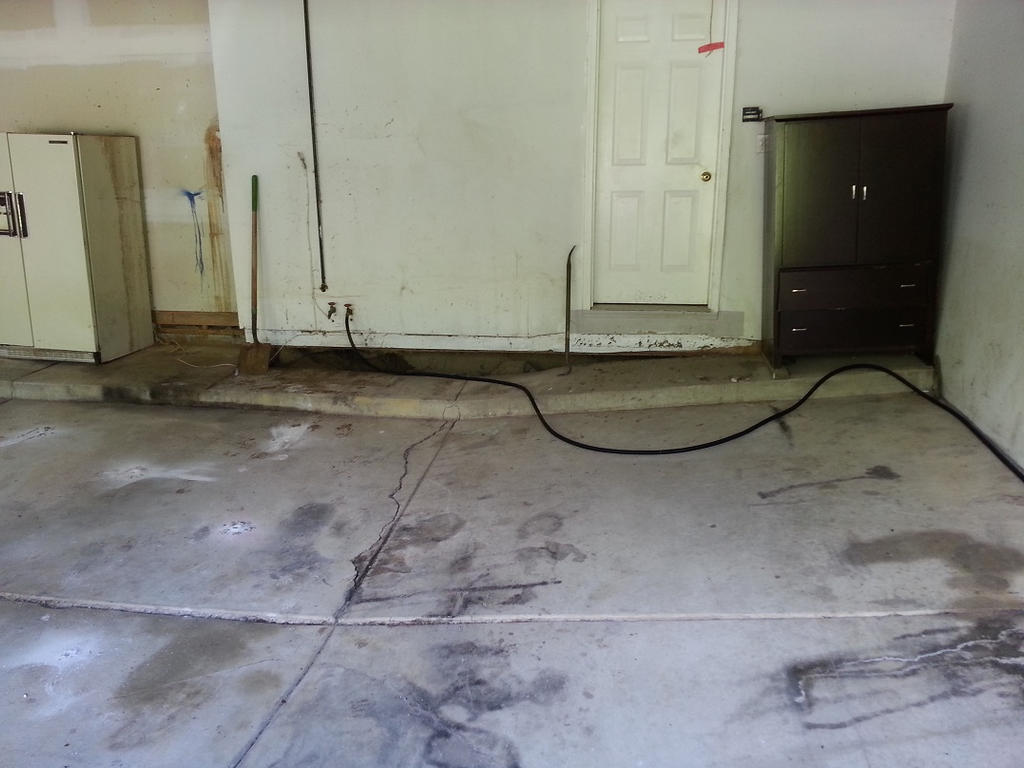 Sunken Garage Floor Needs Concrete Leveling From L By Liftandlevel