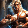 Colossus, blond hunk demigod