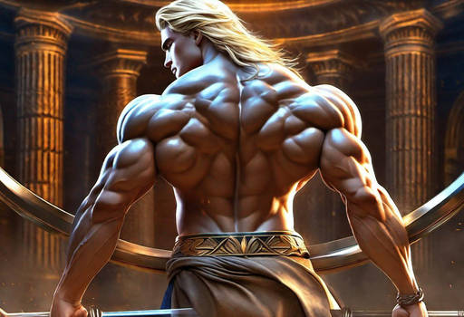 Colossus perfect back muscles