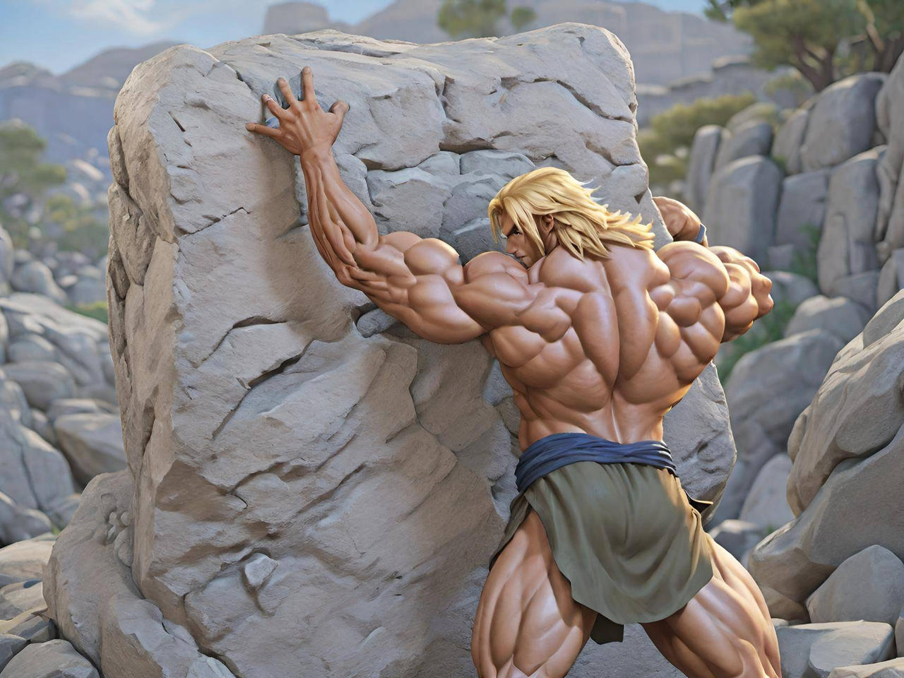 Deviantart Giants Rocks Mighty Colossus pushing a giant rock by Hollnessday on DeviantArt